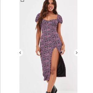 Missguided Floral milkmaid dress